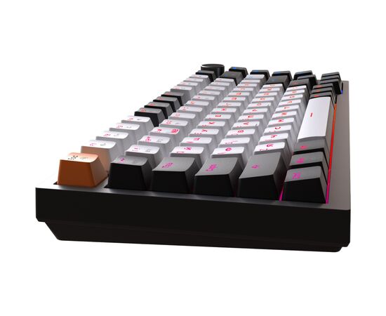 Клавиатура GamePro Asgard Valhalla QLAB Sakura Switch RGB Bluetooth/Wireless/USB-C UA Black (MK160-B-QS-PRO), изображение 4