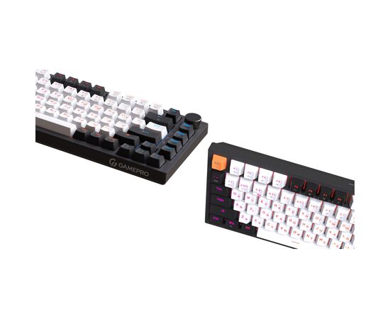 Клавиатура GamePro Asgard Valhalla QLAB Sakura Switch RGB Bluetooth/Wireless/USB-C UA Black (MK160-B-QS-PRO), изображение 5