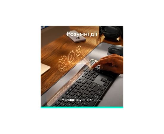 Клавіатура Logitech Slim Solar+ Bluetooth Graphite (920-013764), зображення 10
