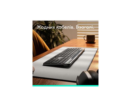 Клавіатура Logitech Slim Solar+ Bluetooth Graphite (920-013764), зображення 4