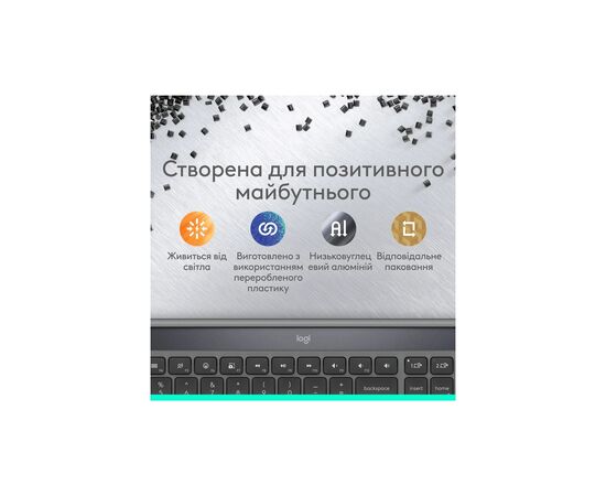 Клавіатура Logitech Slim Solar+ Bluetooth Graphite (920-013764), зображення 6