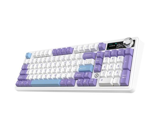 Клавиатура Ajazz Maillard V2 Maillard Switch Wireless/Bluetooth/USB UA Purple/White/Blue (AK980-V2-M-PWB), изображение 3