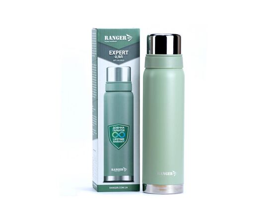Термос Ranger Expert 0,9 L оливково-сірий (RA9920), изображение 2