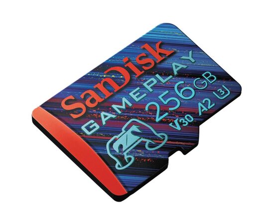 Карта памяти SanDisk 256GB microSDXC class 10 UHS-I U3 V30 A2 GamePlay (SDSQXAV-256G-GN6XN), изображение 2