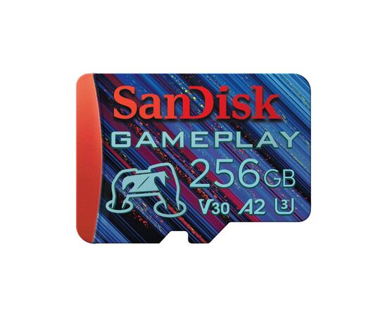 Карта памяти SanDisk 256GB microSDXC class 10 UHS-I U3 V30 A2 GamePlay (SDSQXAV-256G-GN6XN)