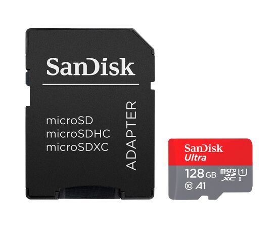 Карта пам'яті SanDisk 128GB microSD class 10 UHS-I A1 Ultra (SDSQUAB-128G-GN6IA)
