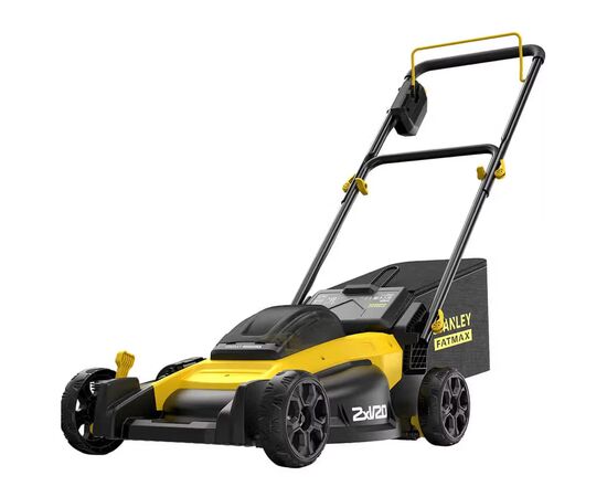 Газонокосилка Stanley аккумуляторная бесщеточная FatMax, 18 В, 2x2Ah, 51 см (SFMCMW2651M+SFMCSTB933M), изображение 2