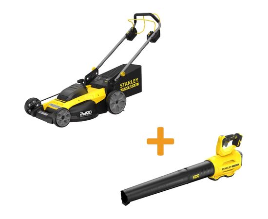 Газонокосилка Stanley аккумуляторная самоходная бесщеточная FatMax (SFMCMWS251M+SFMCBL7M1)