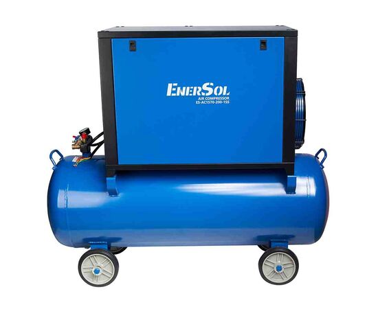 Компрессор Enersol винтовой 1570 л/мин, 7,5 кВт, 200л, 198кг (ES-AC1570-200-1SS), изображение 4