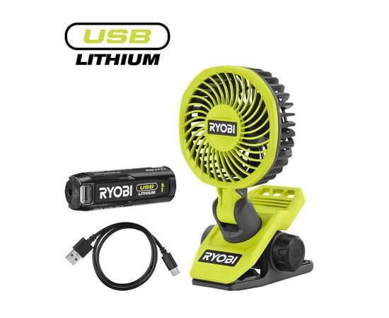 Вентилятор Ryobi USB Lithium RCF4-120G (5133006143)