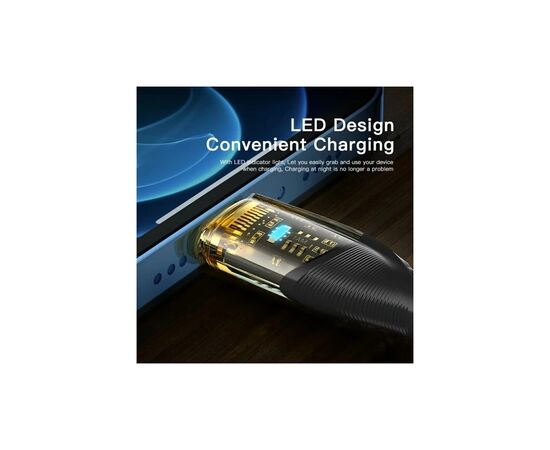 Дата кабель USB-C to Lightning 1.0m 3A black Essager (EXCTL-XJ01-P), изображение 6