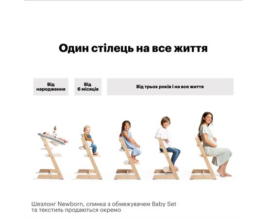 Стілець для годування Stokke Tripp Trapp, Heather Mauve ліловий (100141), зображення 6