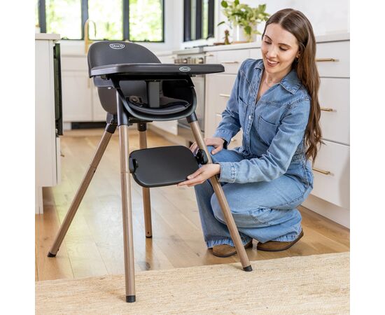 Стульчик для кормления Graco 3 в 1 Presti, графитовый (3AJ999CHCEU), изображение 6