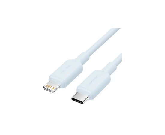 Дата кабель USB-C to Lightning 1.0m PD27W PVC blue Vention (LAKSF)