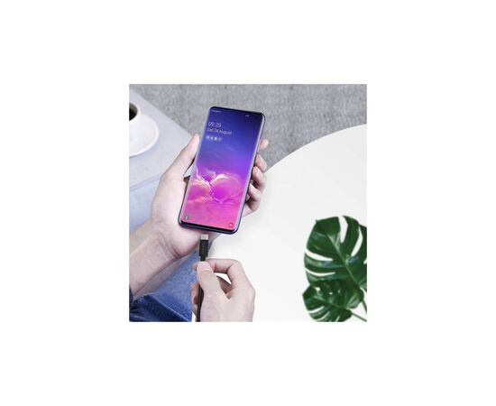 Дата кабель USB 2.0 AM to USB-C 3.0m 18W PVC black Choetech (AC0004-BK), изображение 5