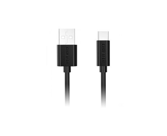 Дата кабель USB 2.0 AM to USB-C 3.0m 18W PVC black Choetech (AC0004-BK)