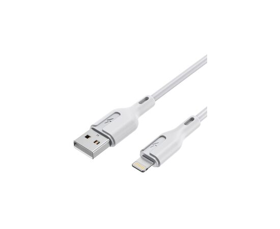 Дата кабель USB 2.0 AM to Lightning 1.0m 2.4A white Choetech (XAL-0003-WH-V2), изображение 3
