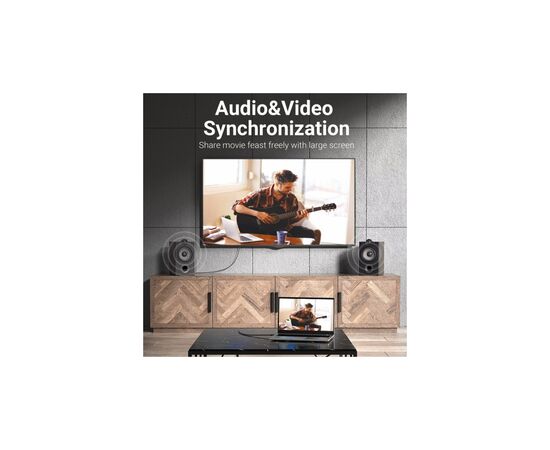 Кабель мультимедийный HDMI M to HDMI M 1.0m V2.0 4K60Hz PVC gray Vention (ALEHF), изображение 8