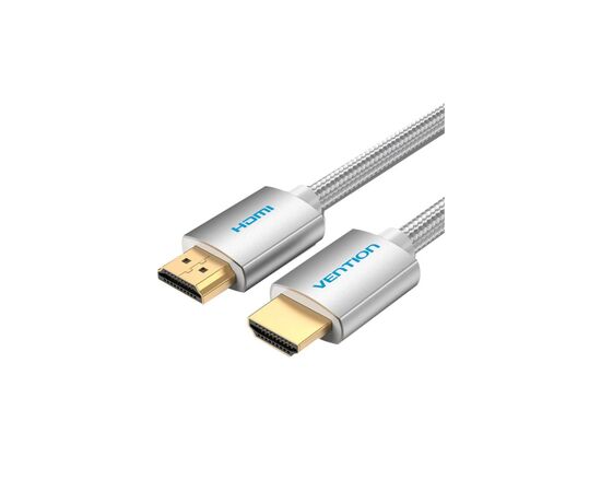Кабель мультимедийный HDMI M to HDMI M 1.0m V2.0 4K60Hz braided aluminum alloy gray Vention (AABIF)