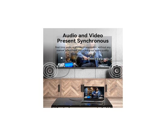 Кабель мультимедійний HDMI M to HDMI M 10.0m V2.0 4K60Hz PVC black Vention (ALIBL), зображення 4