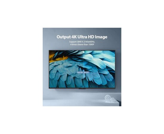 Кабель мультимедійний HDMI M to HDMI M 2.0m V2.0 4K60Hz PVC Vention (AAIBH), зображення 6