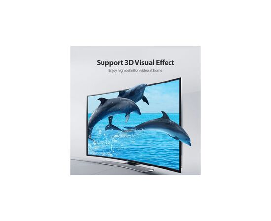 Кабель мультимедійний HDMI M to HDMI M 2.0m V2.0 4K60Hz PVC Vention (AAIBH), зображення 7