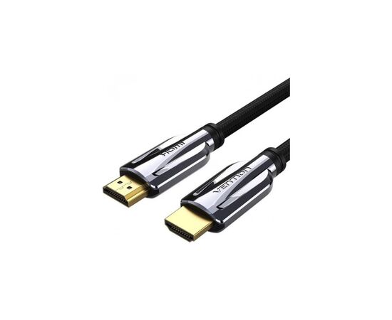 Кабель мультимедійний HDMI M to HDMI M 2.0m V2.1 8K60Hz braided black Vention (AALBH)