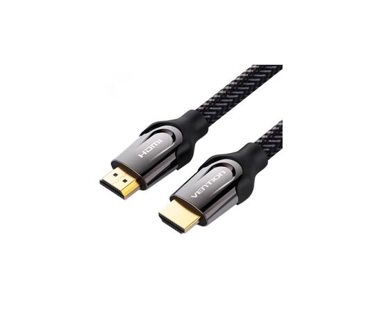 Кабель мультимедійний HDMI M to HDMI M 3.0m V2.0 4K60Hz braided zinc alloy black Vention (VAA-B05-B300)