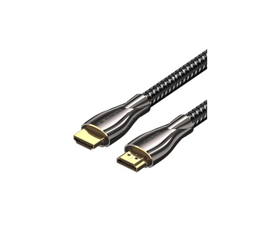 Кабель мультимедійний HDMI M to HDMI M 5.0m V2.0 4K60Hz braided zinc alloy black Vention (ALMBJ)