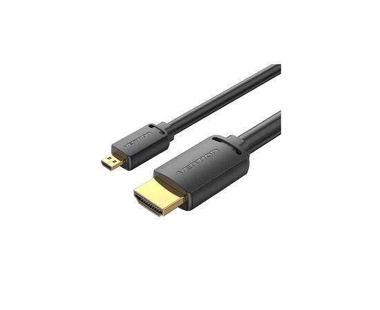 Кабель мультимедийный HDMI M to HDMI micro M 2.0m V2.0 4K60Hz 18Gbps black Vention (AGIBH)