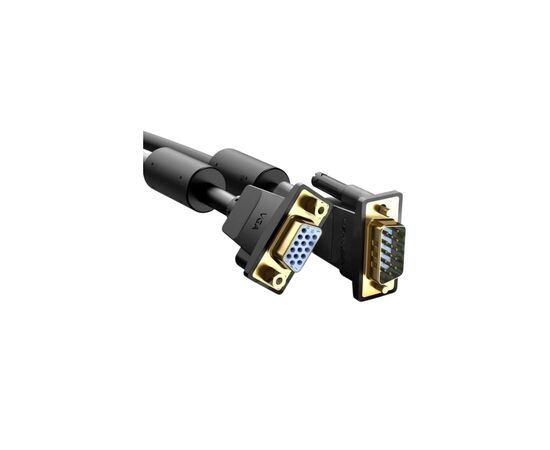 Кабель мультимедийный VGA M to VGA F 5.0m black Vention (DAGBJ), изображение 2