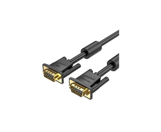 Кабель мультимедийный VGA M to VGA M 1.0m ferrite black Vention (DAEBF)