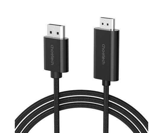 Кабель мультимедийный DisplayPort M to HDMI M 2.0m 4K60Hz Choetech (XDH01-BK)