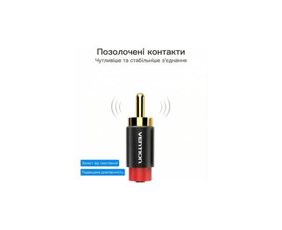 Кабель мультимедійний USB-C M to 2xRCA M 1.5m black Vention (BGDBG), зображення 7
