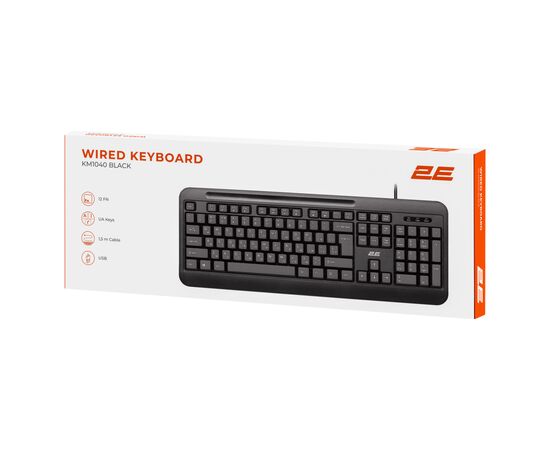 Клавиатура 2E KM1040 USB UA Black (2E-KM1040UB_UA), изображение 8