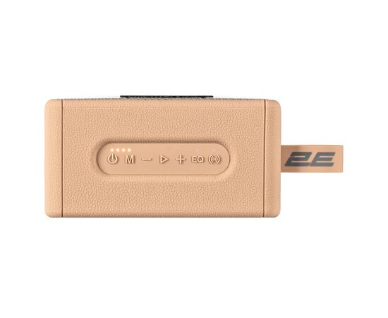 Акустическая система 2E SoundLegend Mini PowerBank IPX6 Brown (2E-BSSLMWBN), изображение 3