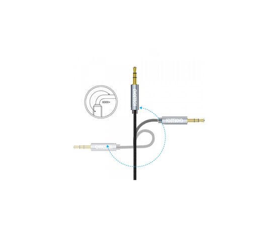 Кабель мультимедийный 3.5mm M to 3.5mm M 1.2m Choetech (AUX002), изображение 4