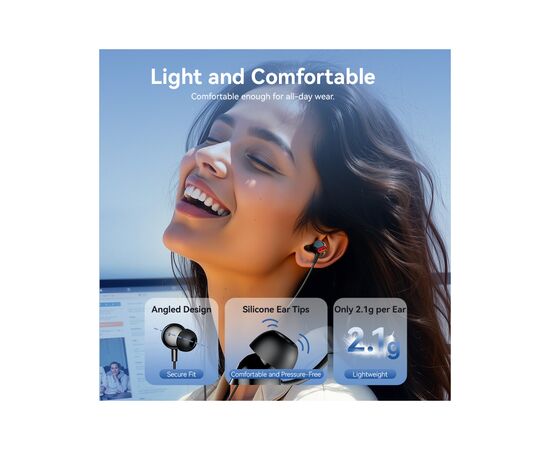 Навушники Vention Echo Lite 3.5mm In-Ear Wired Black (GBABAV), зображення 7