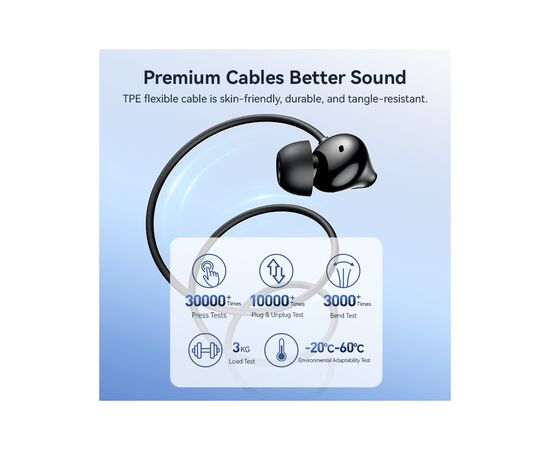 Навушники Vention Echo Lite 3.5mm In-Ear Wired Black (GBABAV), зображення 8
