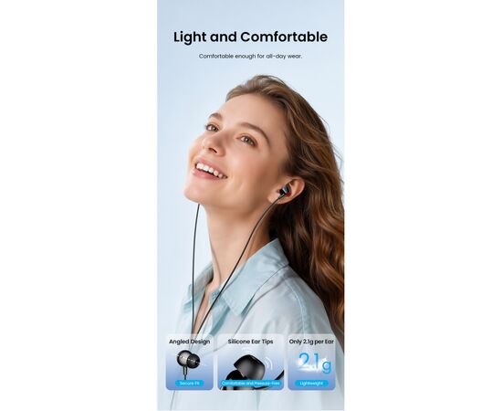 Навушники Vention Echo Lite USB-C In-Ear Wired Black (GBBBAV), зображення 9