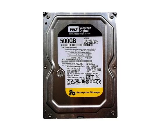 Жесткий диск 3.5"  500Gb WD (WD5000ABYZ)