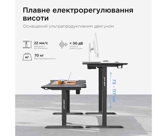 Компьютерный стол Anda Seat Xtreme Pro Black (AD-D-DD1-1400-08-B), изображение 10