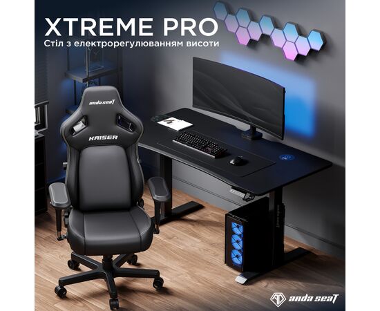 Компьютерный стол Anda Seat Xtreme Pro Black (AD-D-DD1-1400-08-B), изображение 2
