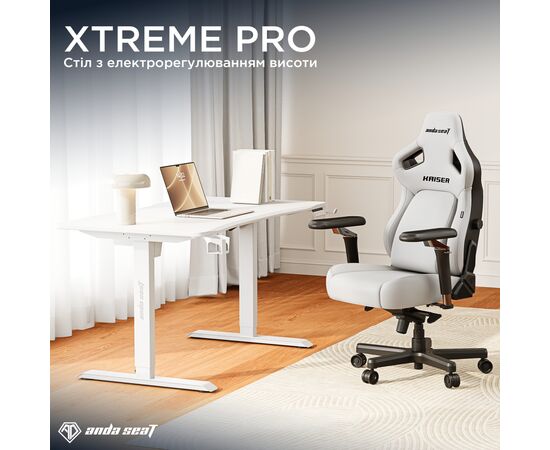 Комп'ютерний стіл Anda Seat Xtreme Pro White (AD-D-DD1-1400-08-W), зображення 2