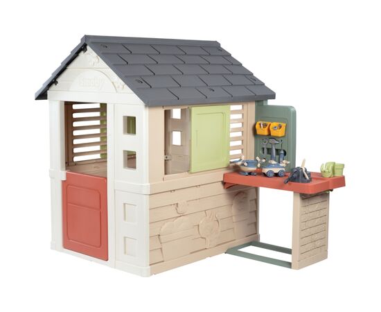 Игровой домик Smoby Life Садова майстерня з станком, інструментами та аксесуарами (7600810742)