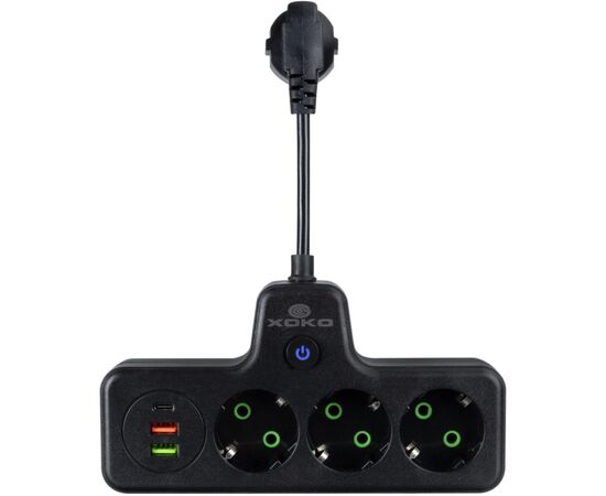 Сетевой фильтр питания XoKo XK-SPW-3-2-1-BK, изображение 2
