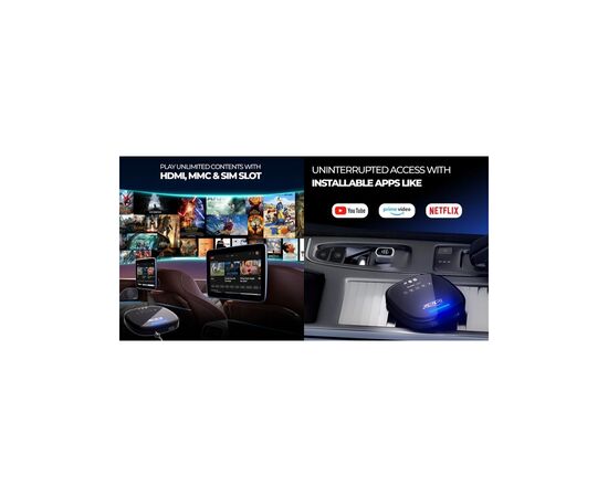 FM модулятор HiSmart CarPlay Android AI, 4G LTE, 8 ГБ + 128 ГБ (BS330409), изображение 2