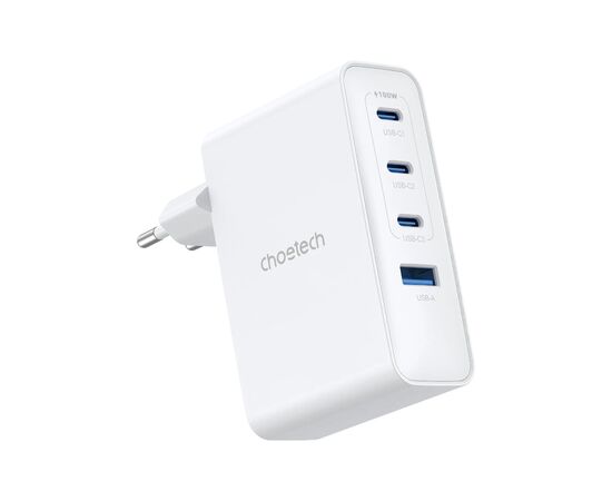 Зарядное устройство Choetech 3xUSB-C + 1xUSB PD100W GaN (PD9002), изображение 2