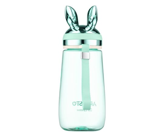 Пляшка для води Ardesto Bunny 600мл, пластик, зелений (AR2260BB), зображення 3