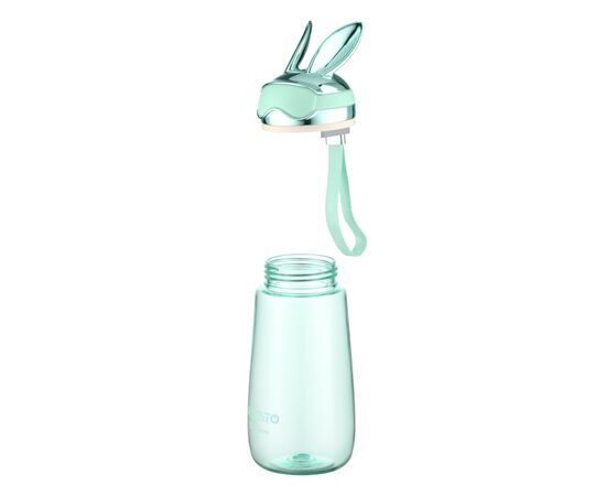 Пляшка для води Ardesto Bunny 600мл, пластик, зелений (AR2260BB), зображення 4